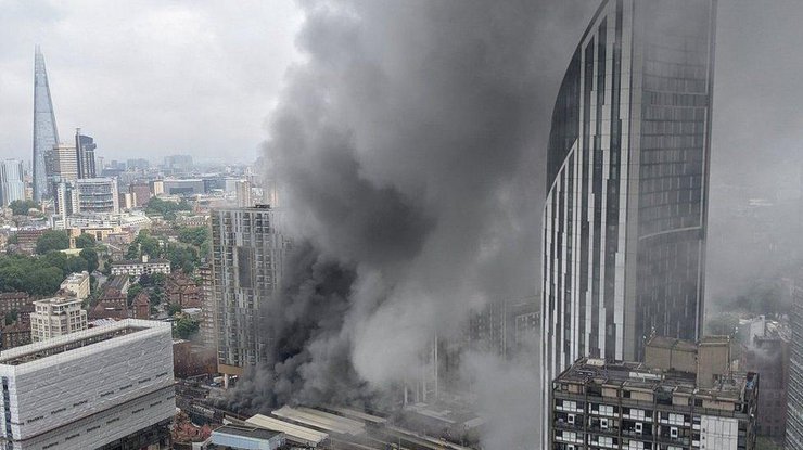 Пожар в центре Лондона / Фото: ВВС 