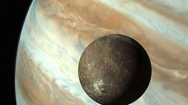 Юпитер и его спутник Ганимед