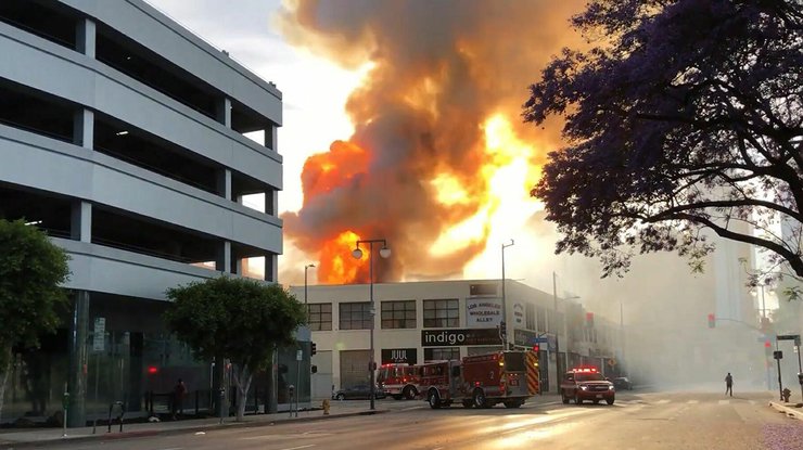 Взрыв в Лос-Анджелесе/ Фото: lt.sputniknews.ru