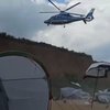 Под Одессой вертолет сдул палатки отдыхающих 
