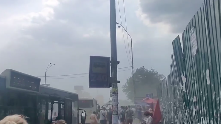 Фото: пылевая буря в Киеве / скриншот