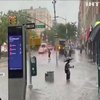 Шторм "Ельза" затопив метро у Нью-Йорку
