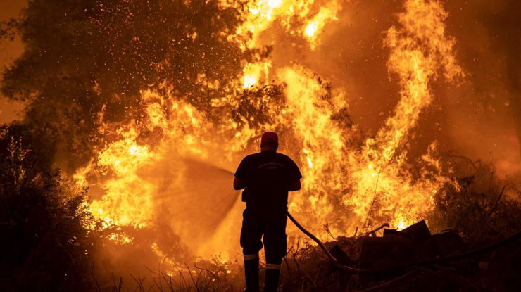 Пожар в Греции/ Фото: ua.news