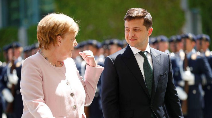 Встреча Зеленского и Меркель/ фото: Rg.ru