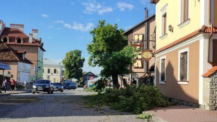 Последствия урагана/ Фото: kam-pod.gov.ua