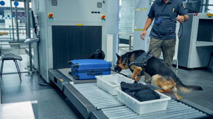 Фото: в ОАЭ собак научили выявлять COVID-больных / facebook.com/airportboryspil