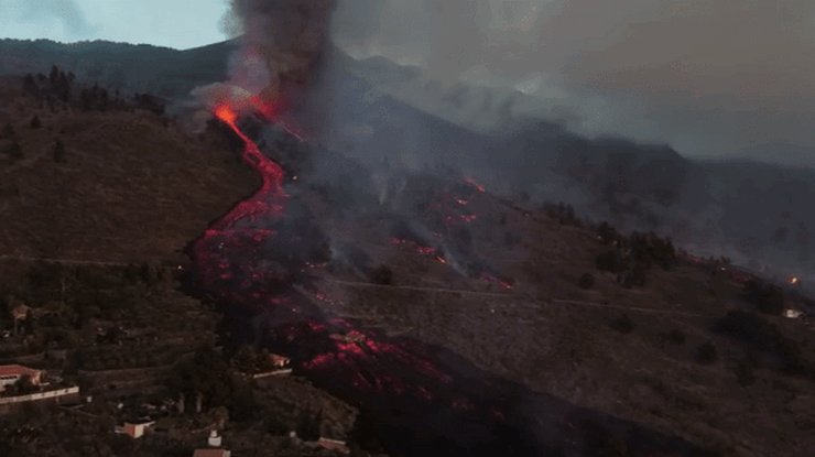 Извержение вулкана на Канарах/ фото: Liga.net
