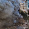 Зеленський показав відео з наслідками удару дрона-камікадзе по житловому будинку в Києві