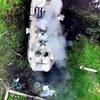 ЗСУ ударним дроном і артилерією знищили російський БТР (відео) 