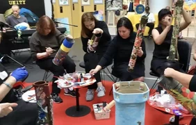 Благодійний перформанс: у Києві художні майстри розпишуть відстріляні артилерійські гільзи