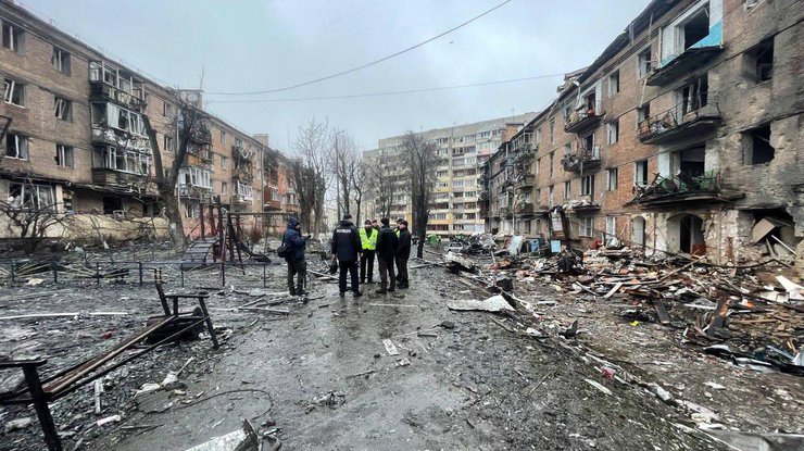 Пошкоджені будинки у Вишгороді