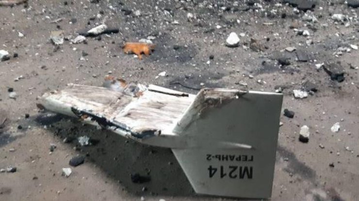 Фото: з'явилось відео з уламком дрону, збитого у Києві / mil.in.ua
