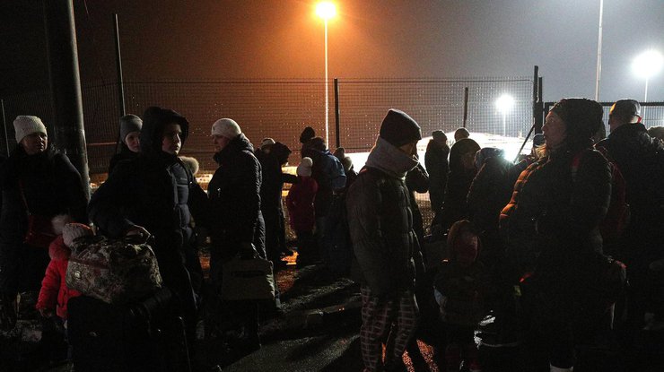Беженцы на границе с Ростовской областью