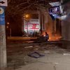 В центре Луганска "взлетел на воздух" автомобиль (видео)