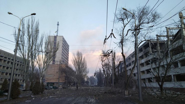 так выглядят улицы Мариуполя