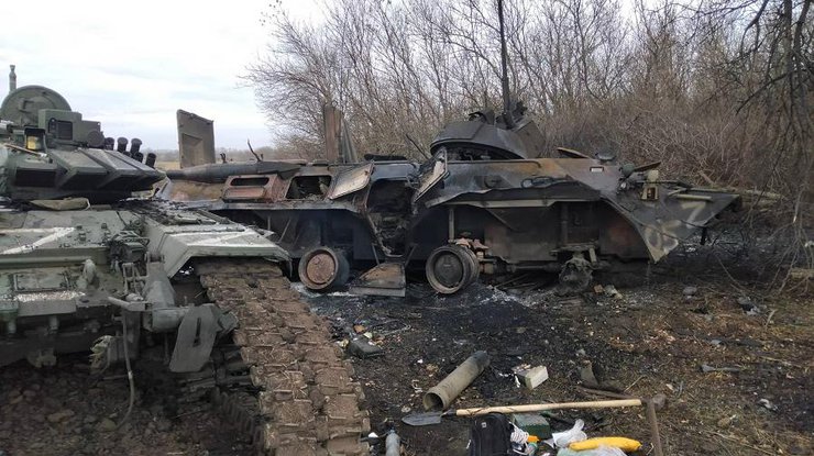 Знищена техніка окупантів