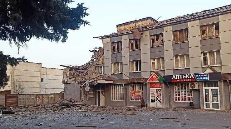 Наслідки обстрілу Кремінної