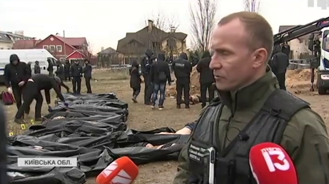 У Бучі розпочали ексгумацію тіл загиблих від рук російської армії