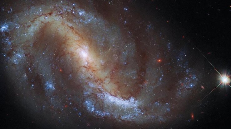 Спіральна галактика в сузір'ї Журавля / фото ESA / Hubble & NASA, J. Lee and the PHANGS-HST Team
