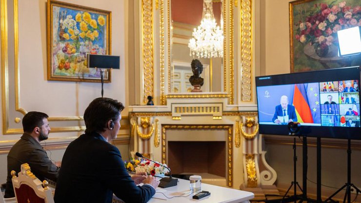 Зеленський і Трюдо на віртуальному саміті G7
