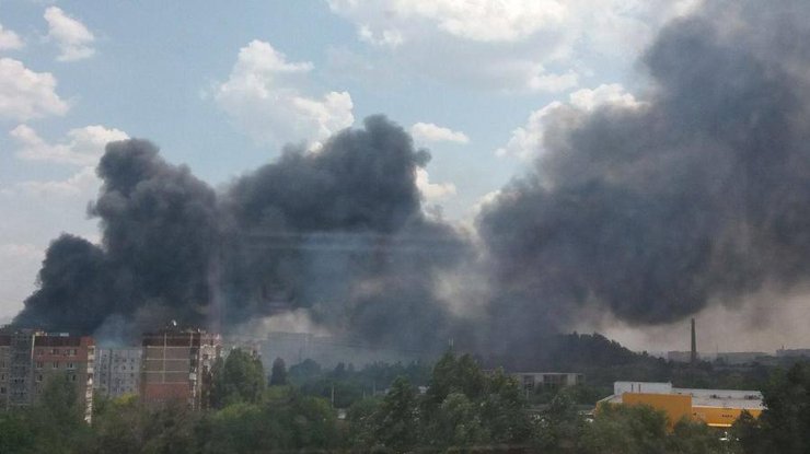 Пожежа в Донецьку