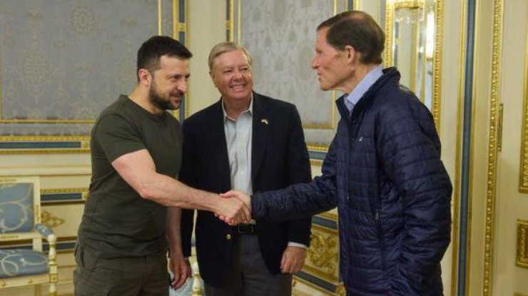 Фото: Зеленський провів зустріч з сенаторами США / t.me/V_Zelenskiy_official