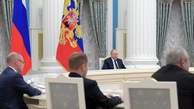 Путін на зустрічі з лідерами фракцій Держдуми