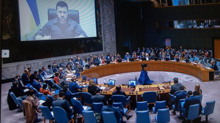 Зеленський виступає на Раді Безпеки ООН