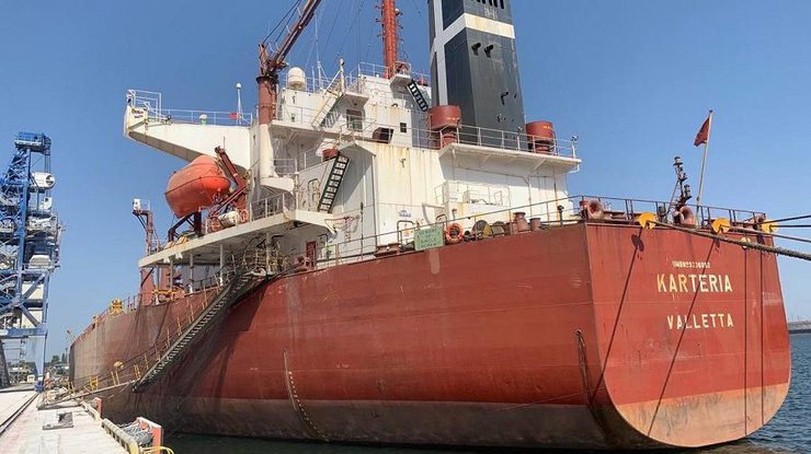 На борту KARTERIA - 37,5 тис. тонн пшениці