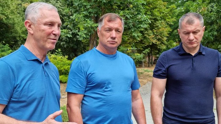 Сальдо, Хуснуллін, Єлісєєв (зліва направо)
