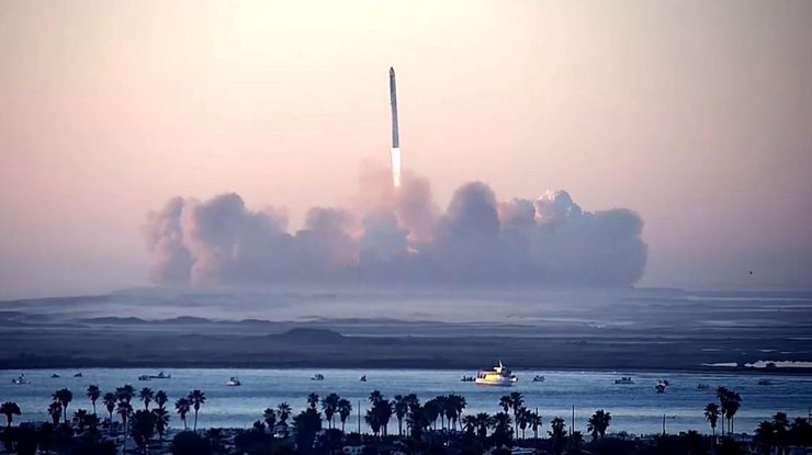 Запуск ракети Starship