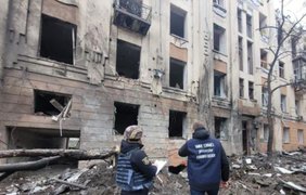 Ракета влучила у будівлю університету Бекетова у Харкові, вже 5 поранених