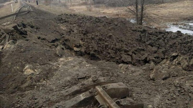 Пошкоджена залізниця у Слов’янську