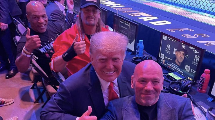 Трамп відвідав турнір UFC 287