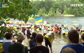 У Німеччині українці провели флешмоб "Мій дім затопила росія" (відео)