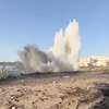 На березі Дніпра біля Каховської ГЕС здетонували російські міни (відео)