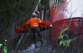 Другого лижника госпіталізували на гелікоптері після падіння перед Кубком світу