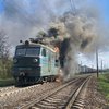 На Черкащині на ходу загорівся електропоїзд (фото)
