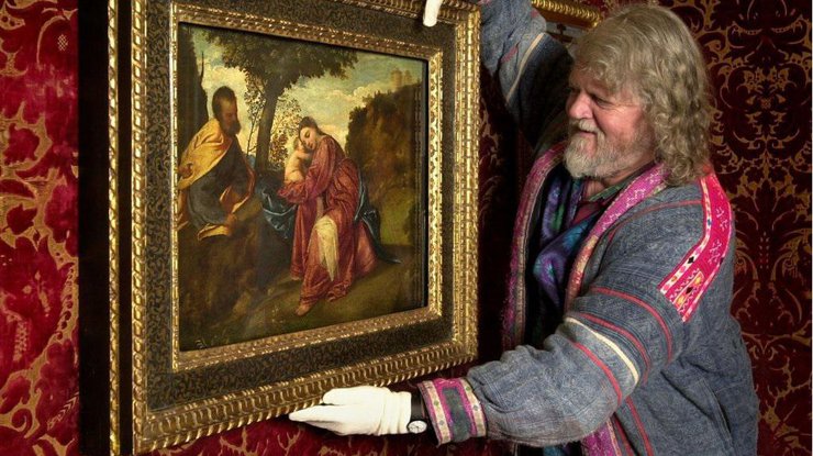 Лорд Бат, власник картини, виставив її для відвідувачів у Лонгліт-Хаузі
