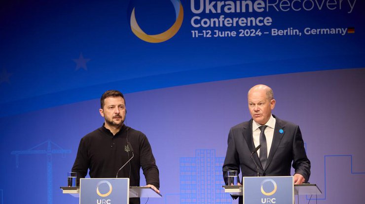 Зеленський і Шольц на Ukraine Recovery Conference