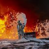 Через обстріл рф у Київській області спалахнула пожежа на підприємстві