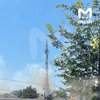 У курському місті Суджа після атаки дронів спалахнула телевізійна вежа