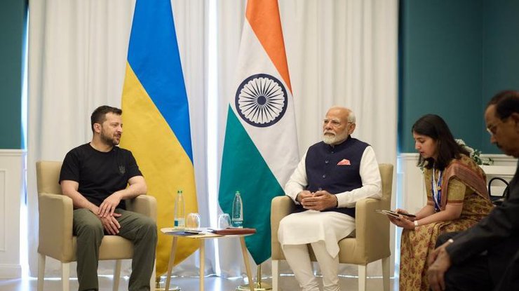 Президент України Володимир Зеленський і прем'єр-міністр Індії Нарендра Моді. ОПУ