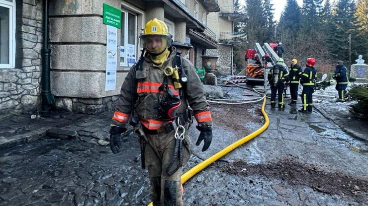 У санаторії на Прикарпатті спалахнула пожежа