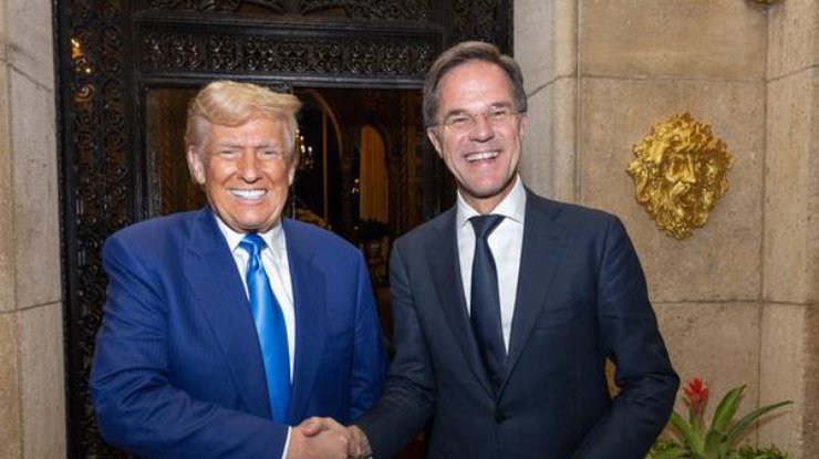 Генсекретар НАТО Марк Рютте та президент США Дональд Трамп, 22 листопада 2024 року. НАТО