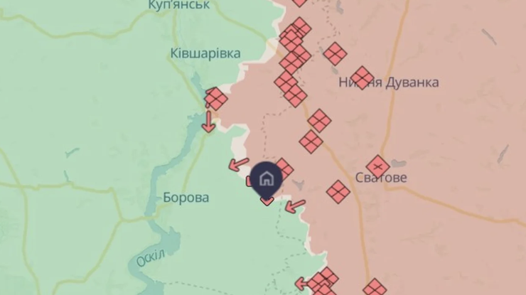 Скриншоти мапи DeepState