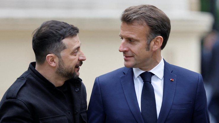 Президент України Володимир Зеленський і президент Франції Еммануель Макрон