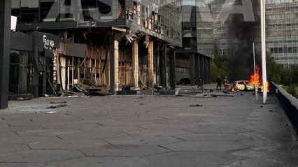 У москві через масштабну атаку дронів розбитий технопарк, сталася пожежа