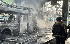 Російські окупанти масовано атакували тролейбусне депо у Харкові