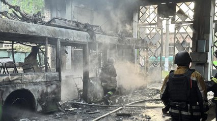 Російські окупанти масовано атакували тролейбусне депо у Харкові